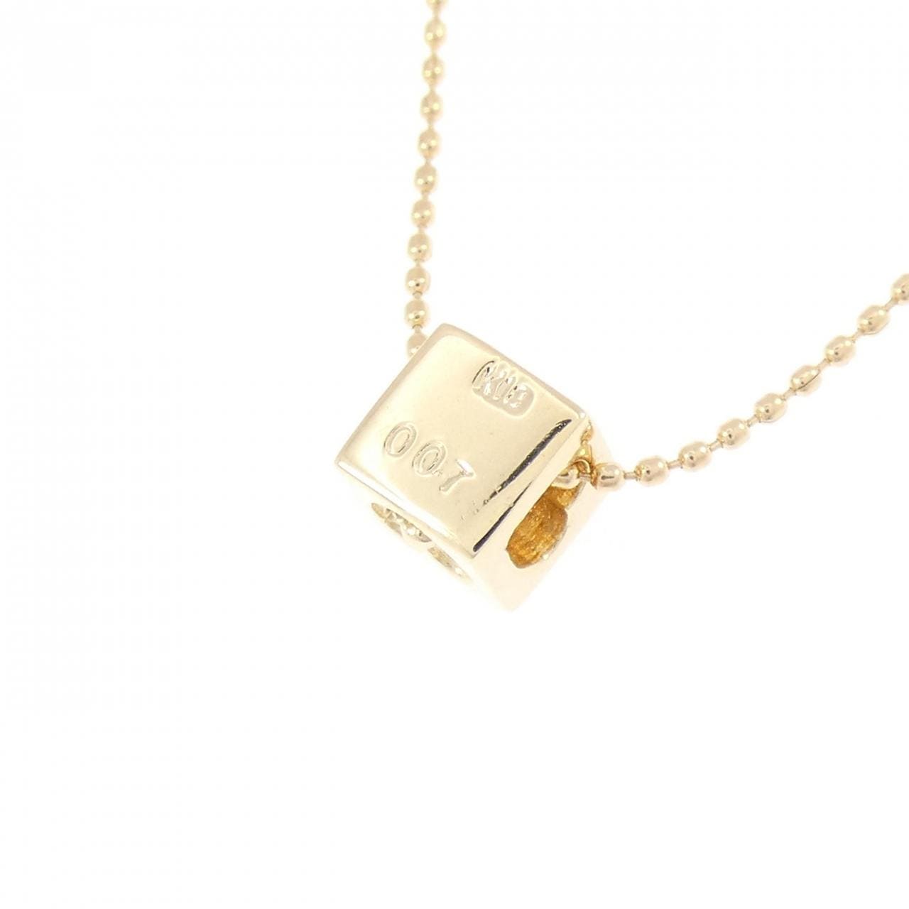 K18YG ハート ダイヤモンド ネックレス 0.07CT