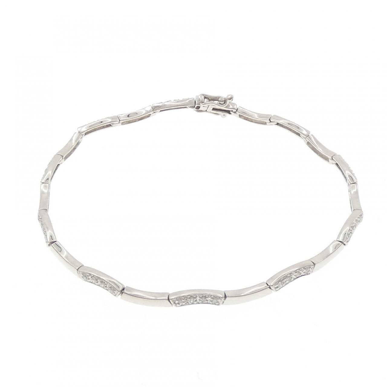 K18WG ダイヤモンド ブレスレット 0.26CT