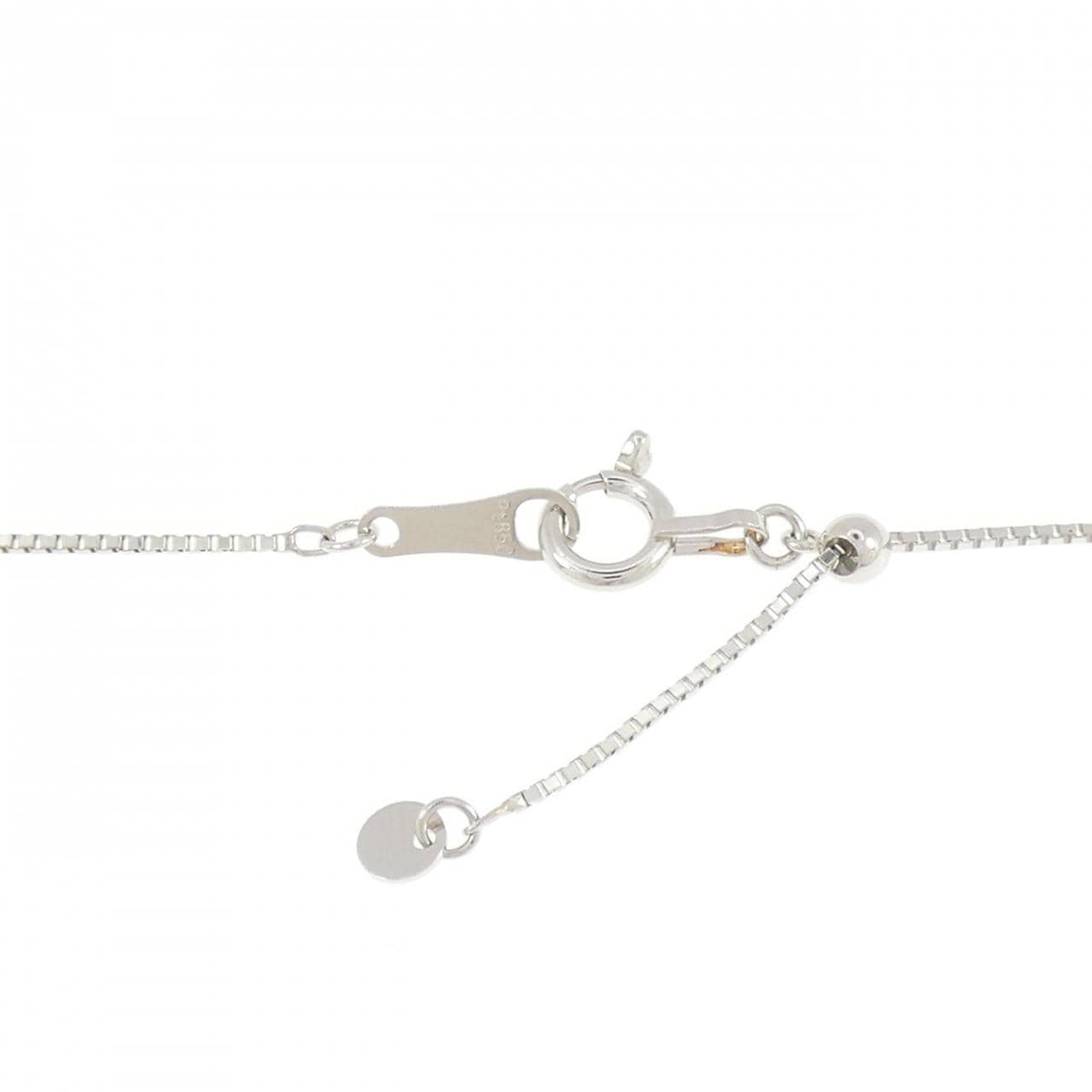PT900/PT850 エメラルド ネックレス 0.65CT