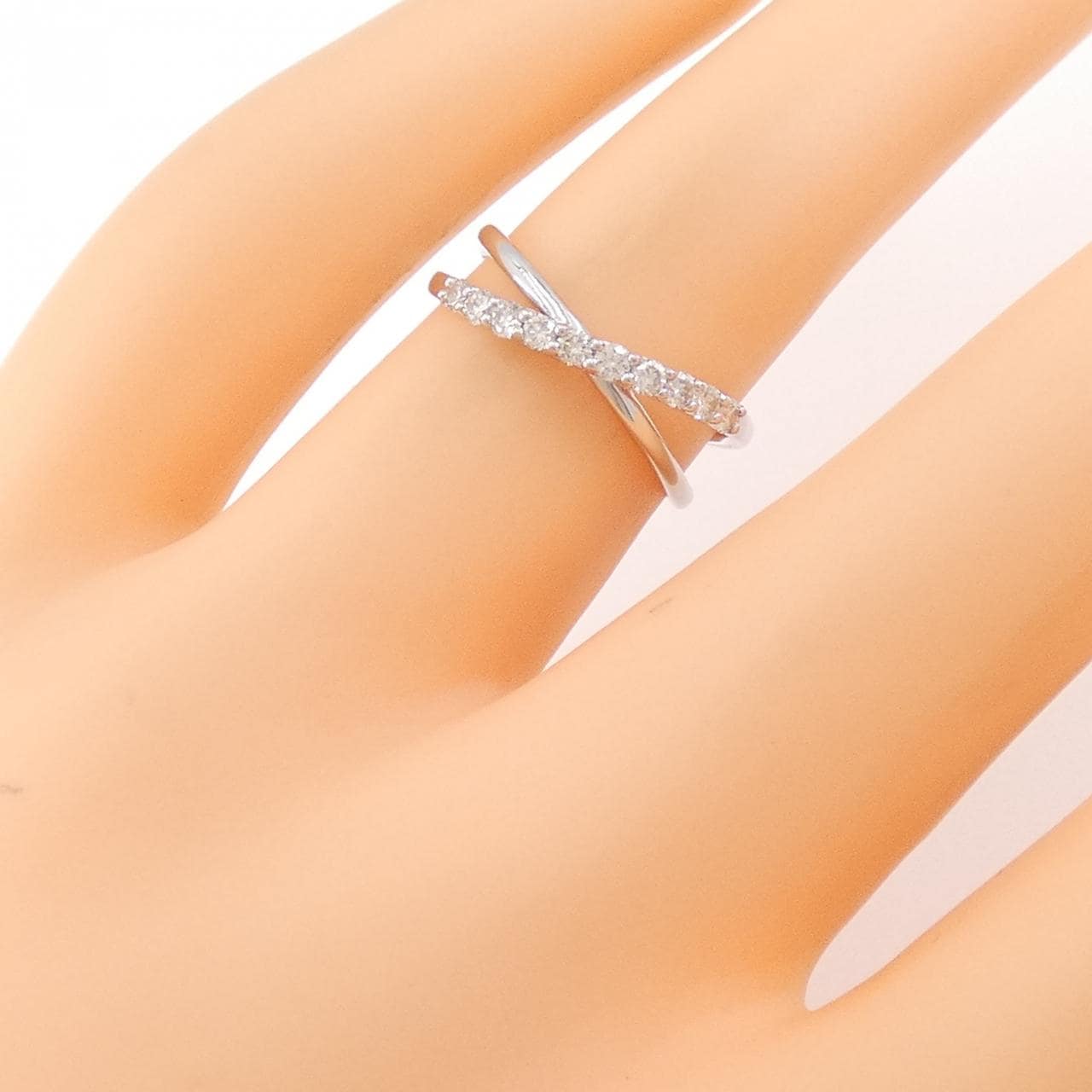 K18WG ダイヤモンド リング 0.20CT