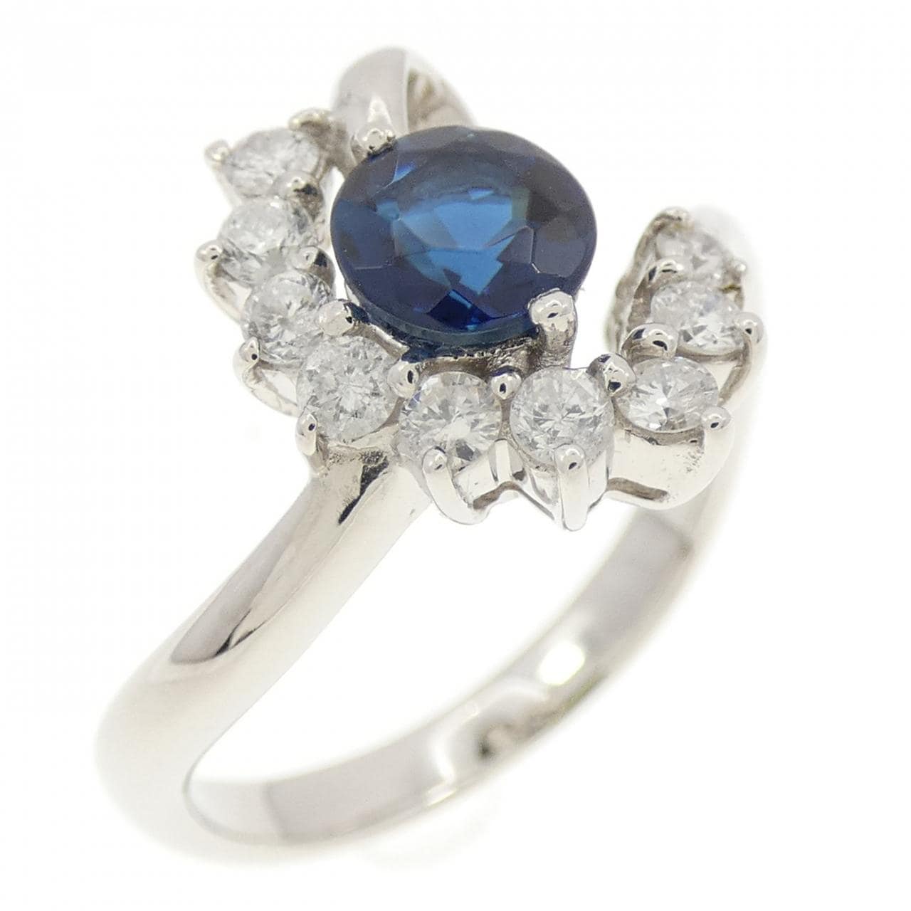 PT900 インディゴライトトルマリン リング 0.54CT