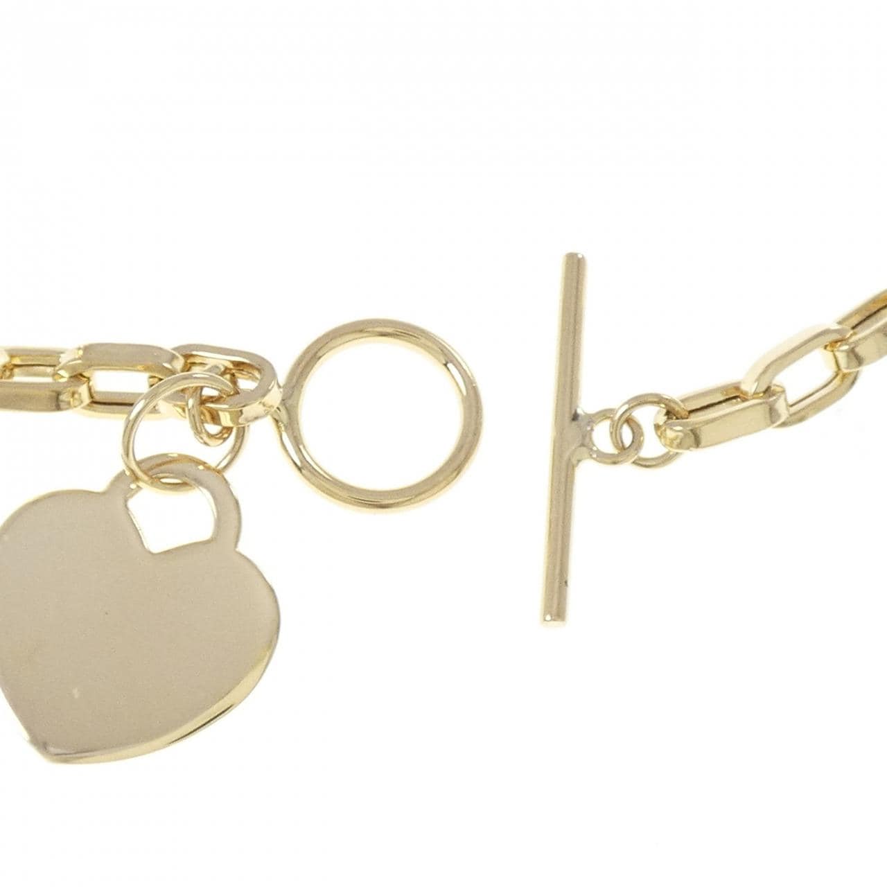 K18YG ハート ブレスレット