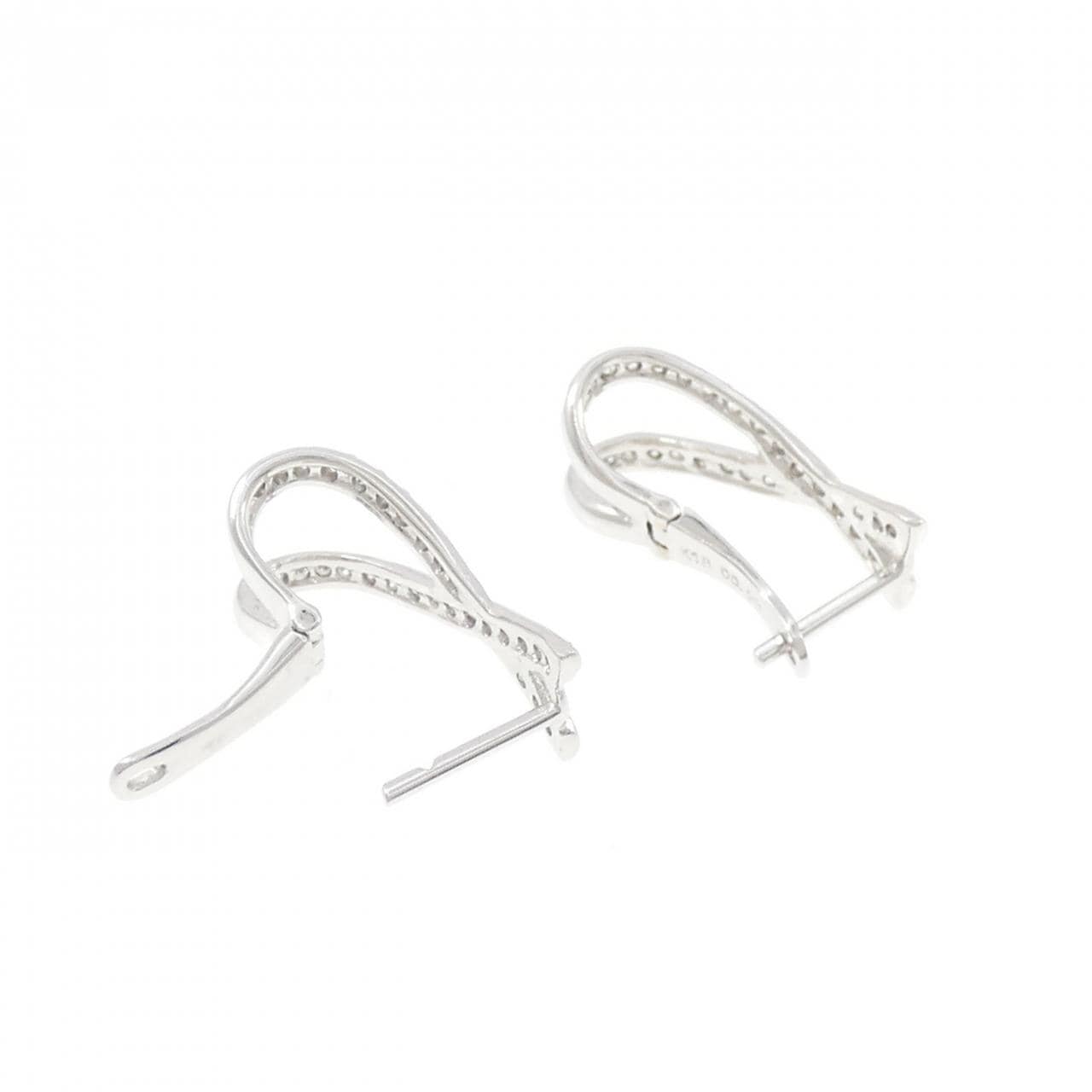 K18WG ダイヤモンド ピアス 0.46CT