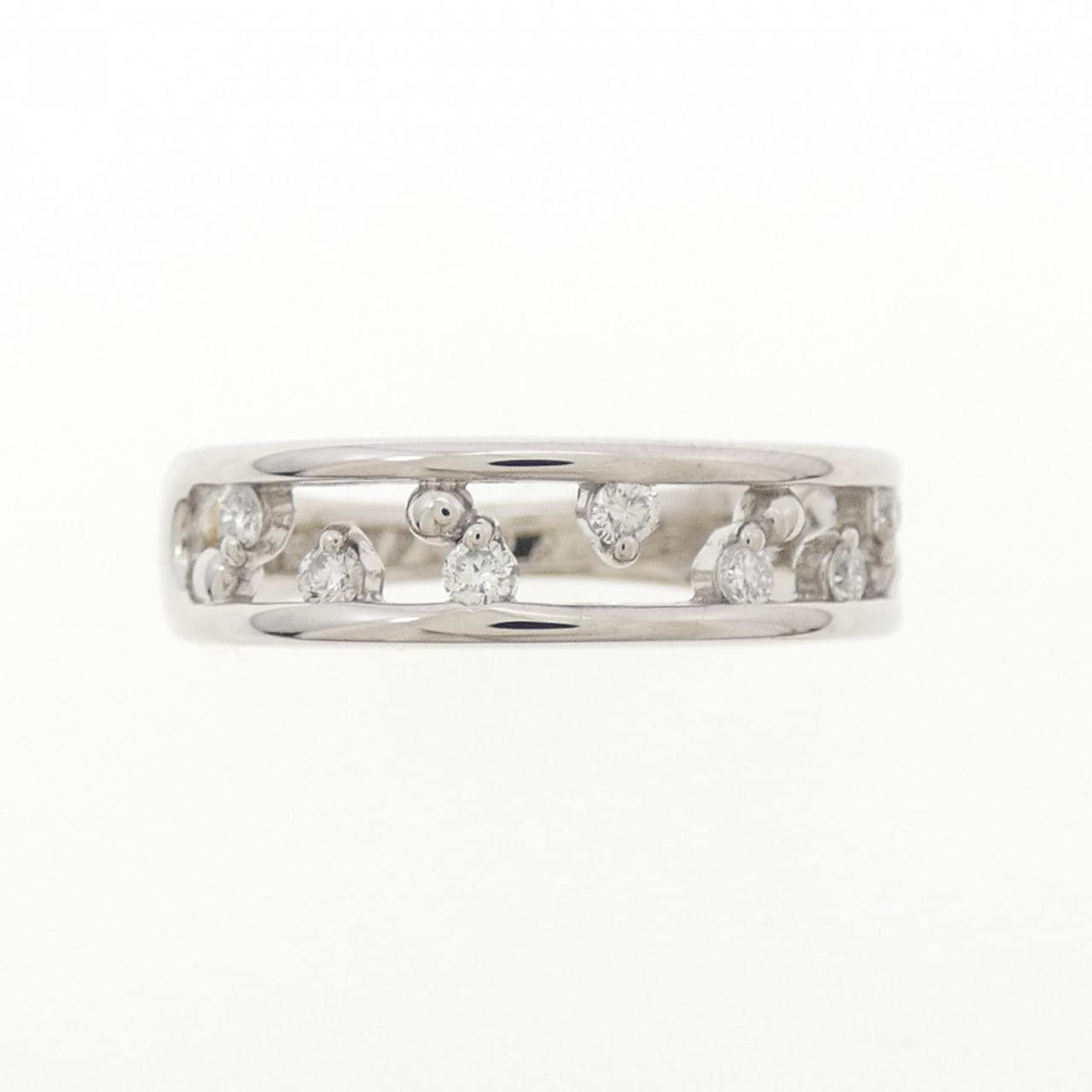 K18WG ダイヤモンド リング 0.15CT