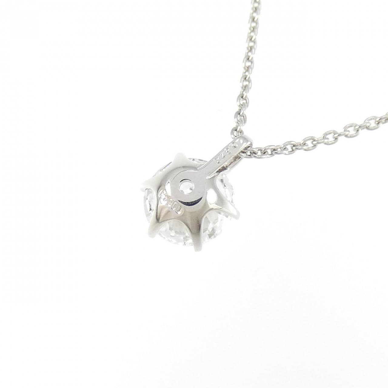【リメイク】PT ダイヤモンド ネックレス 0.572CT D SI2 EXT H&C