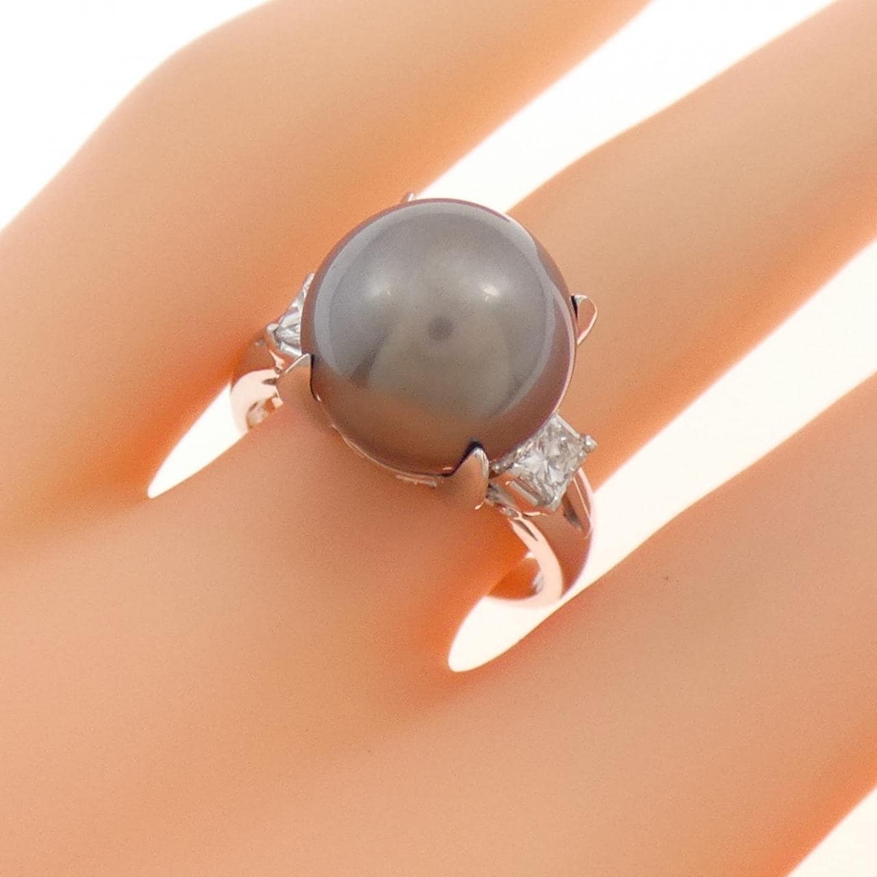 PT900 黒蝶パール リング 11.7mm