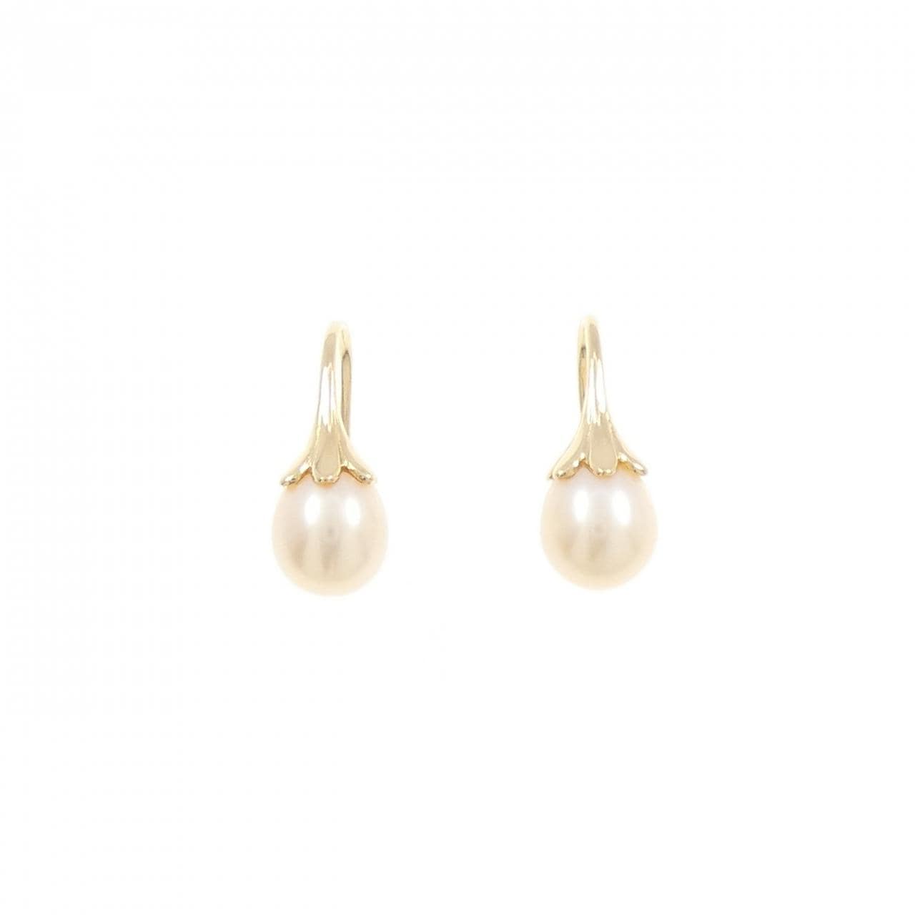 K18YG 淡水パール ピアス