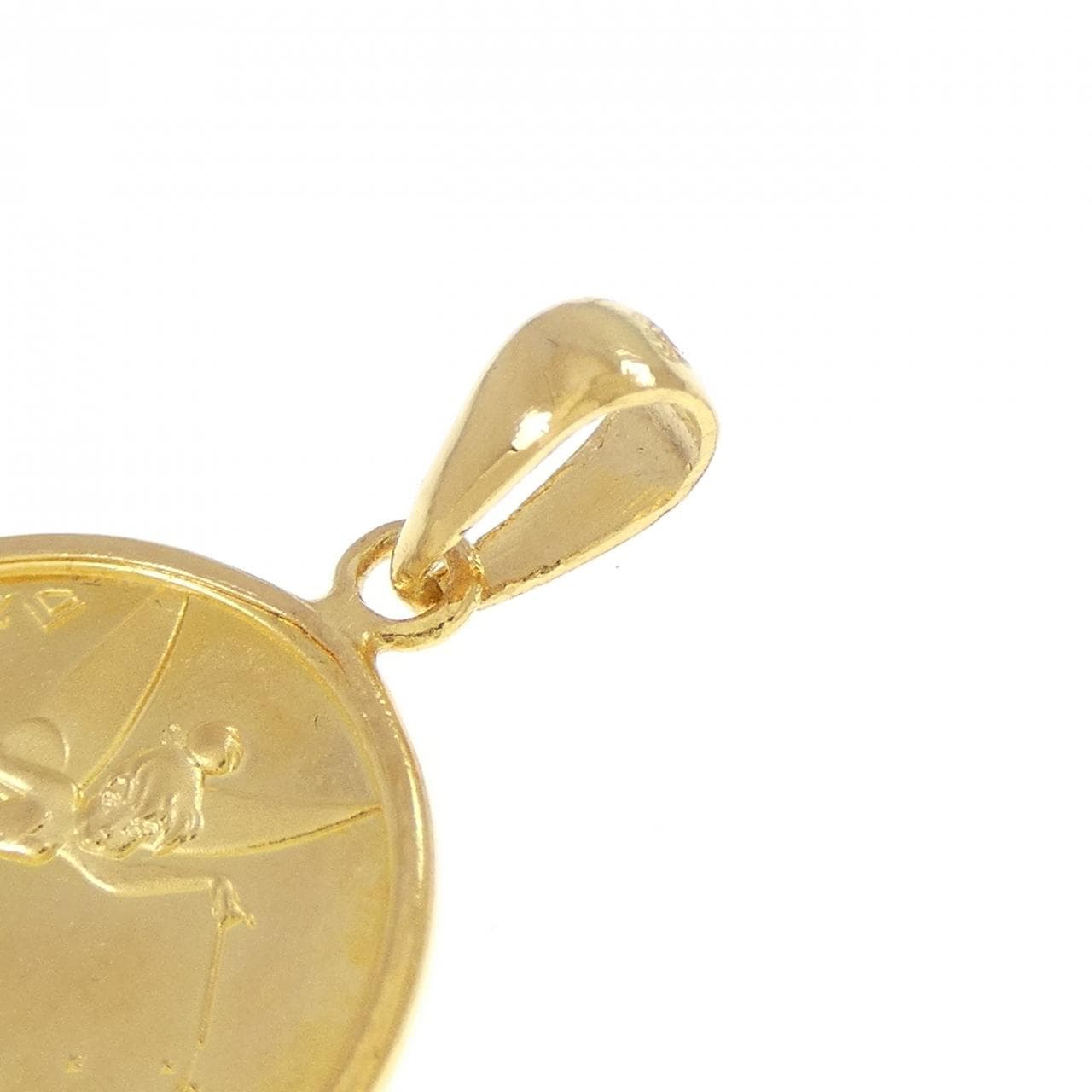 K24YG(枠) コイン ペンダント