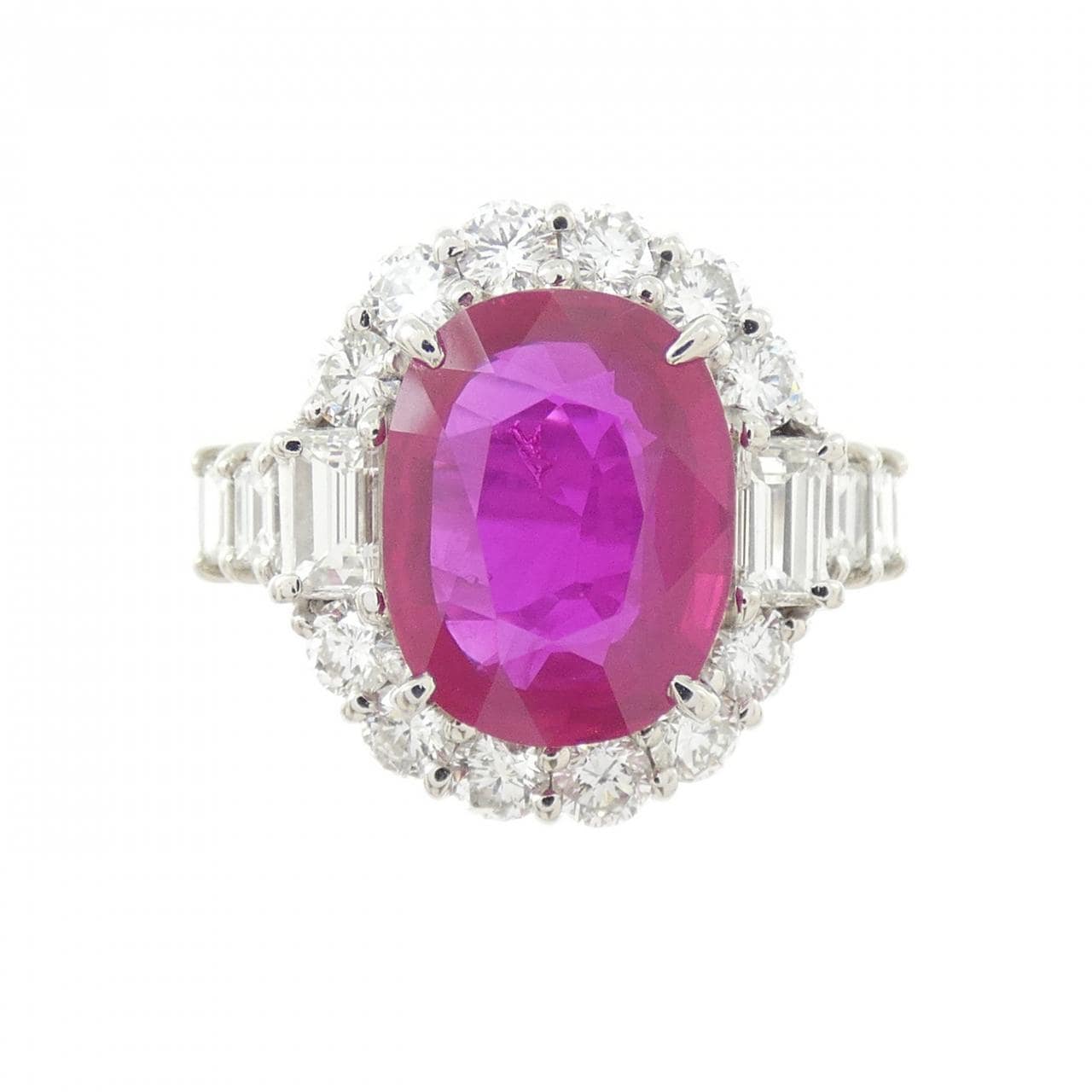 PT900 ルビー リング 3.06CT