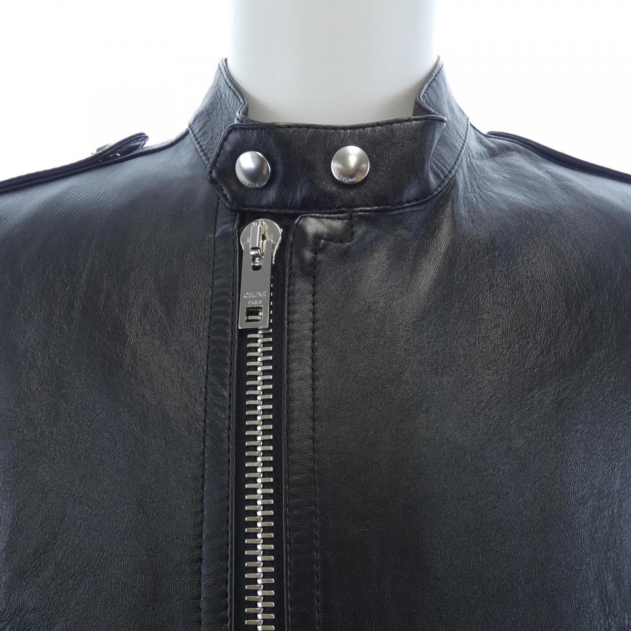 セリーヌ CELINE 2EH95619V レザーライダースジャケット