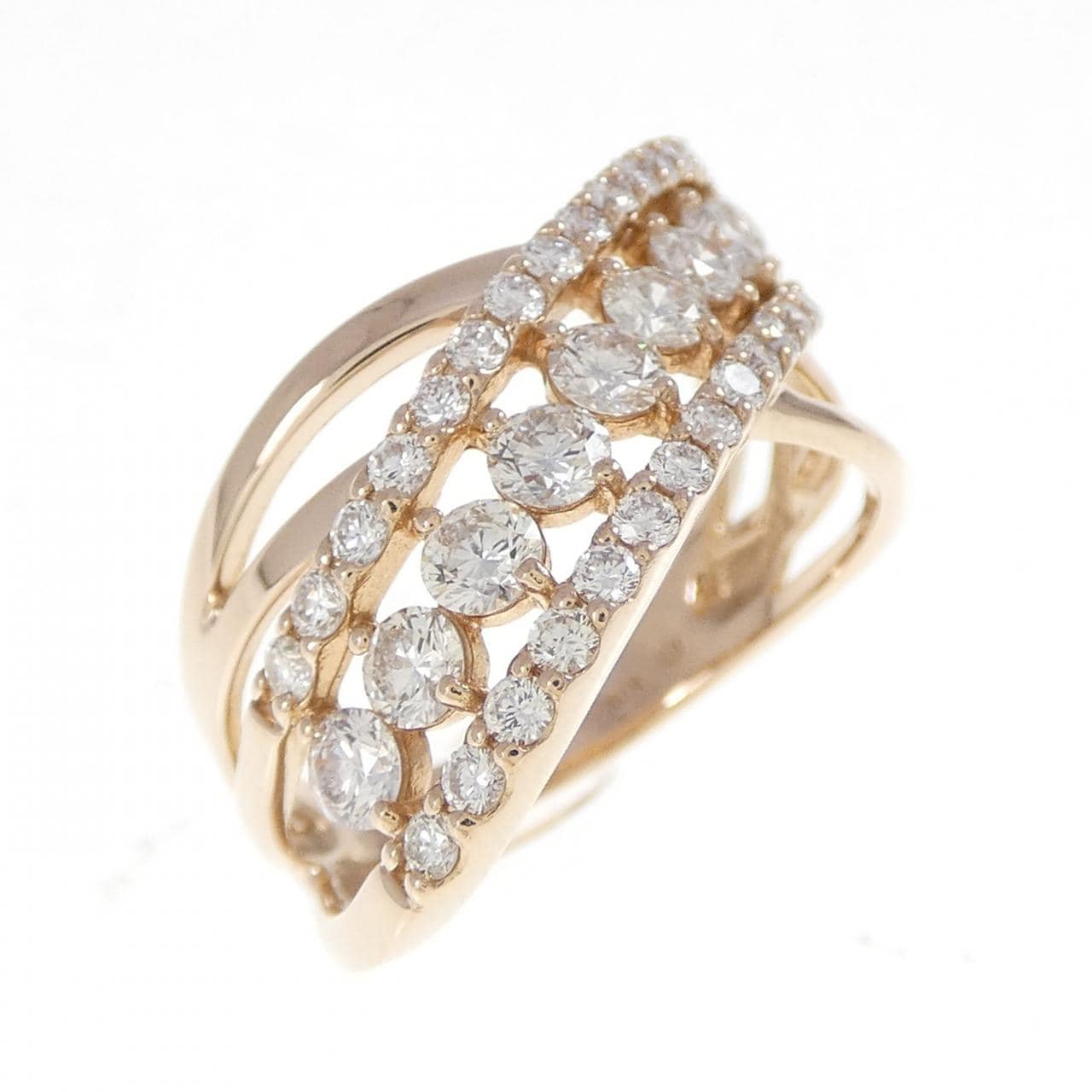 K18PG ダイヤモンド リング 0.70CT