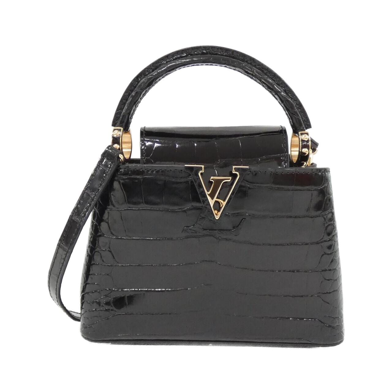 LOUIS VUITTON珍稀皮革 Capucines MINI P01131 包