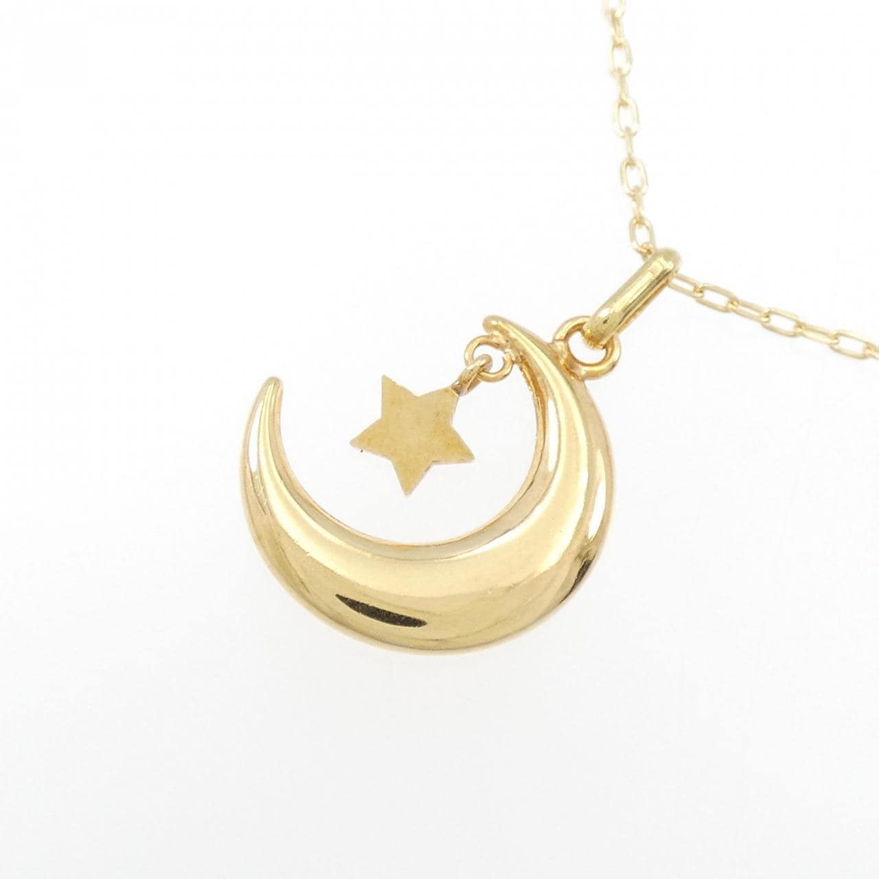 K18YG Moon x Star Necklace