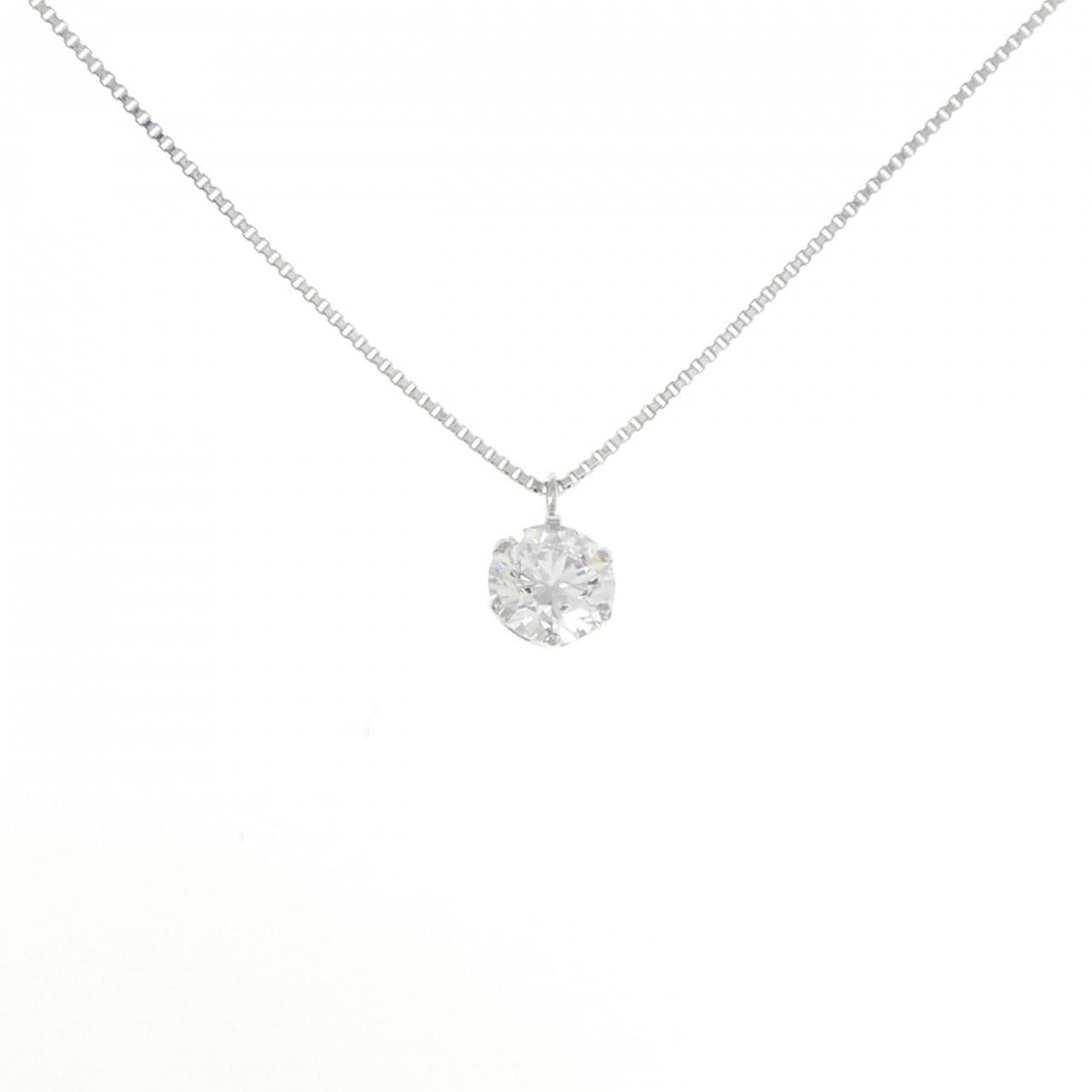 K18WG Diamond Necklace 0.418CT D VS1 3EXT