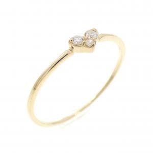 【リメイク】K18YG ハート ダイヤモンド リング 0.05CT