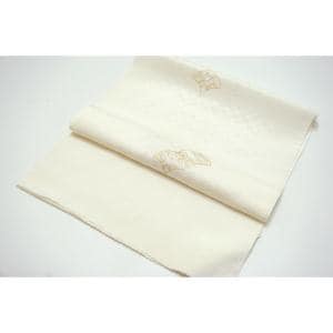 帯揚　ちりめん　刺繍入り