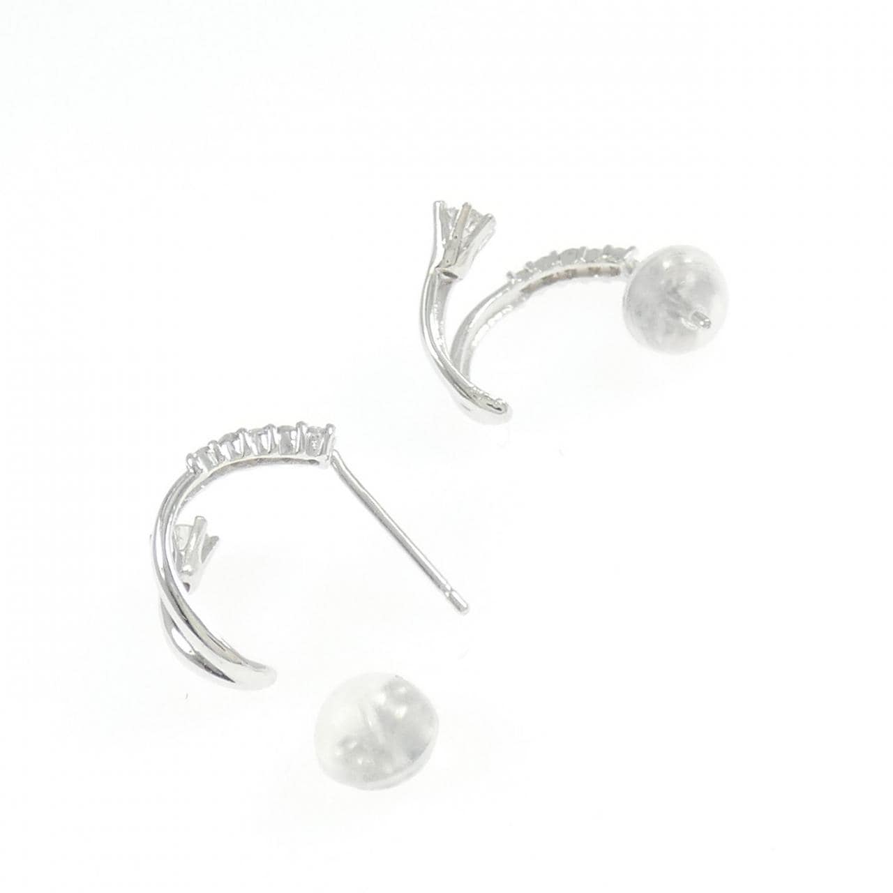 K18WG ダイヤモンド ピアス 0.20CT