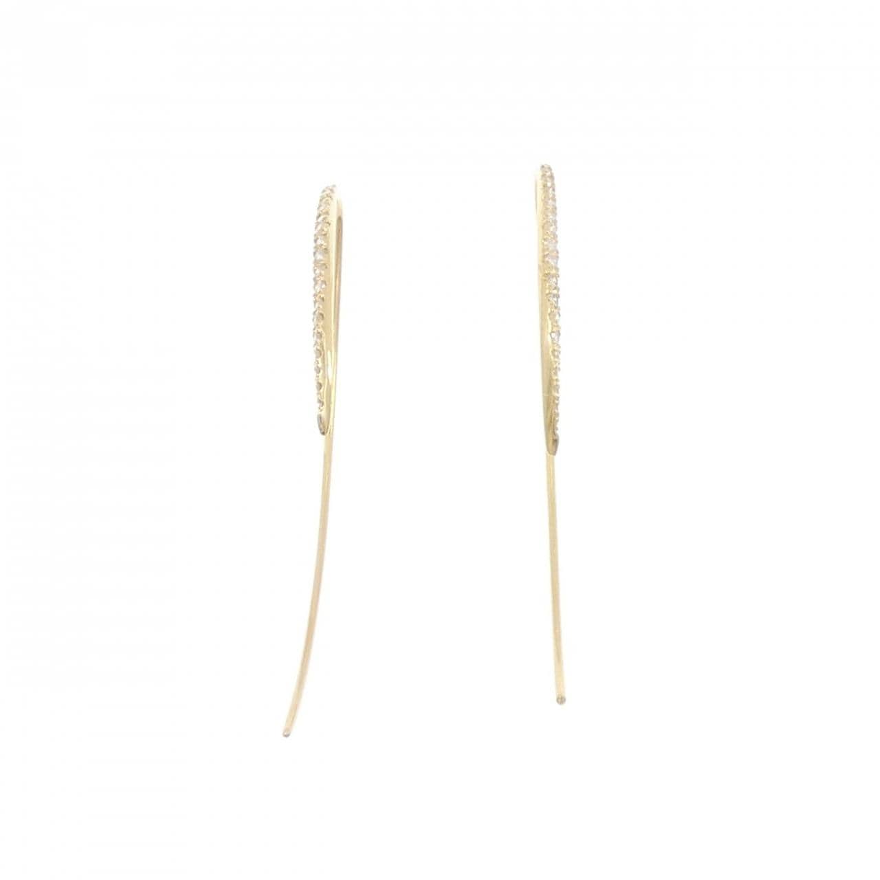 K18YG ダイヤモンド ピアス 0.20CT