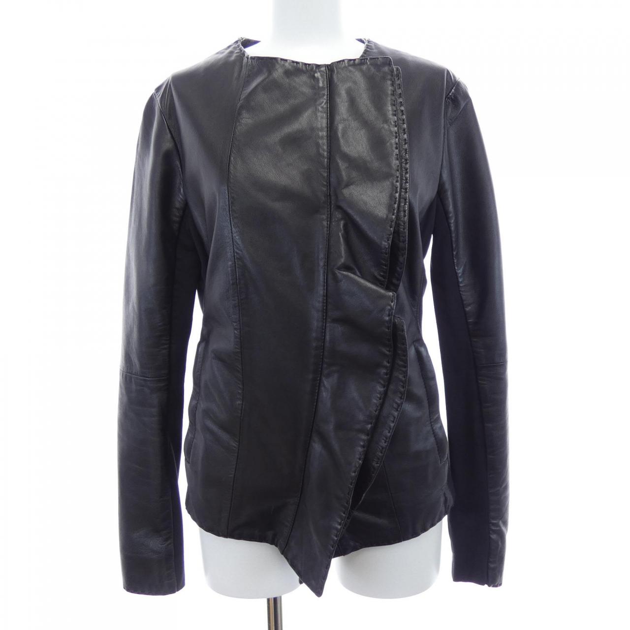 エンポリオアルマーニ EMPORIO ARMANI レザーライダースジャケット