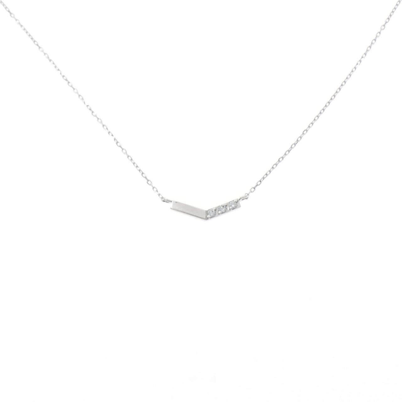 K10WG ダイヤモンド ネックレス 0.03CT