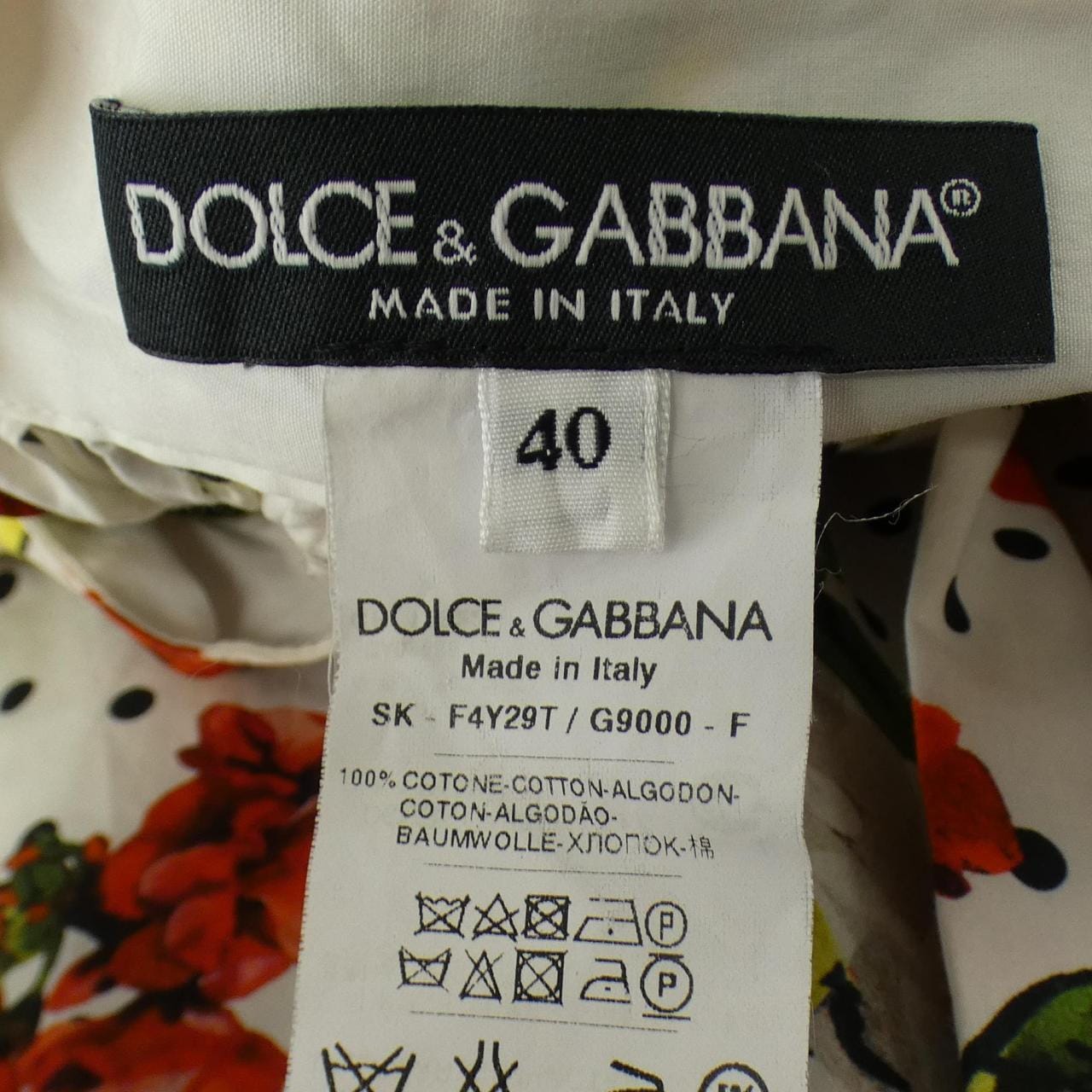 ドルチェアンドガッバーナ DOLCE&GABBANA F4Y29T/G9000 スカート