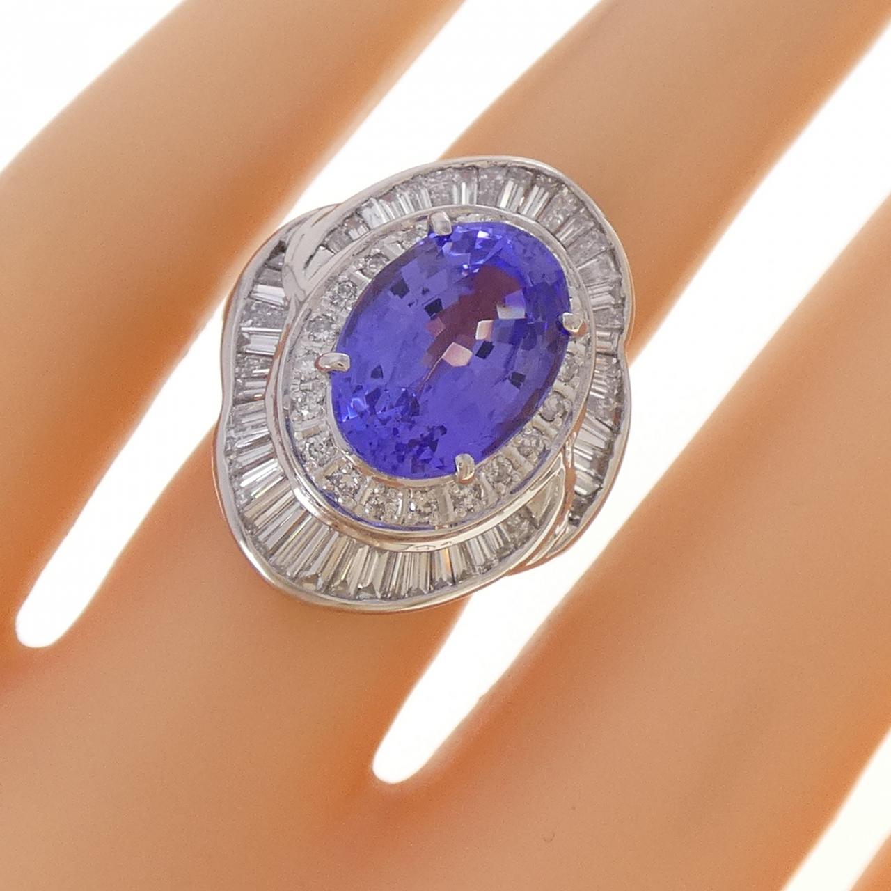 PT900 タンザナイト リング 4.44CT