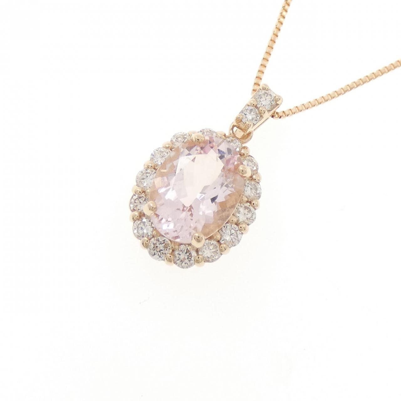 K18PG モルガナイト ネックレス 1.00CT