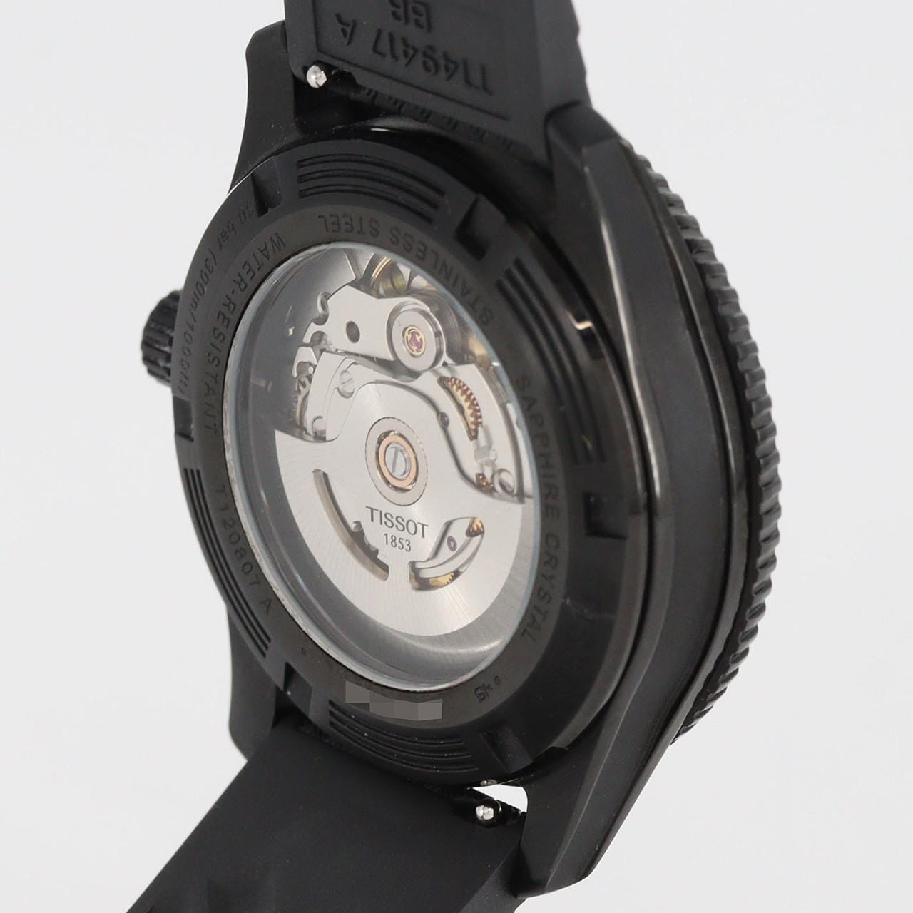 ティソ シースター1000パワーマティック80 PVD T120.807.37.041.00 SS 自動巻