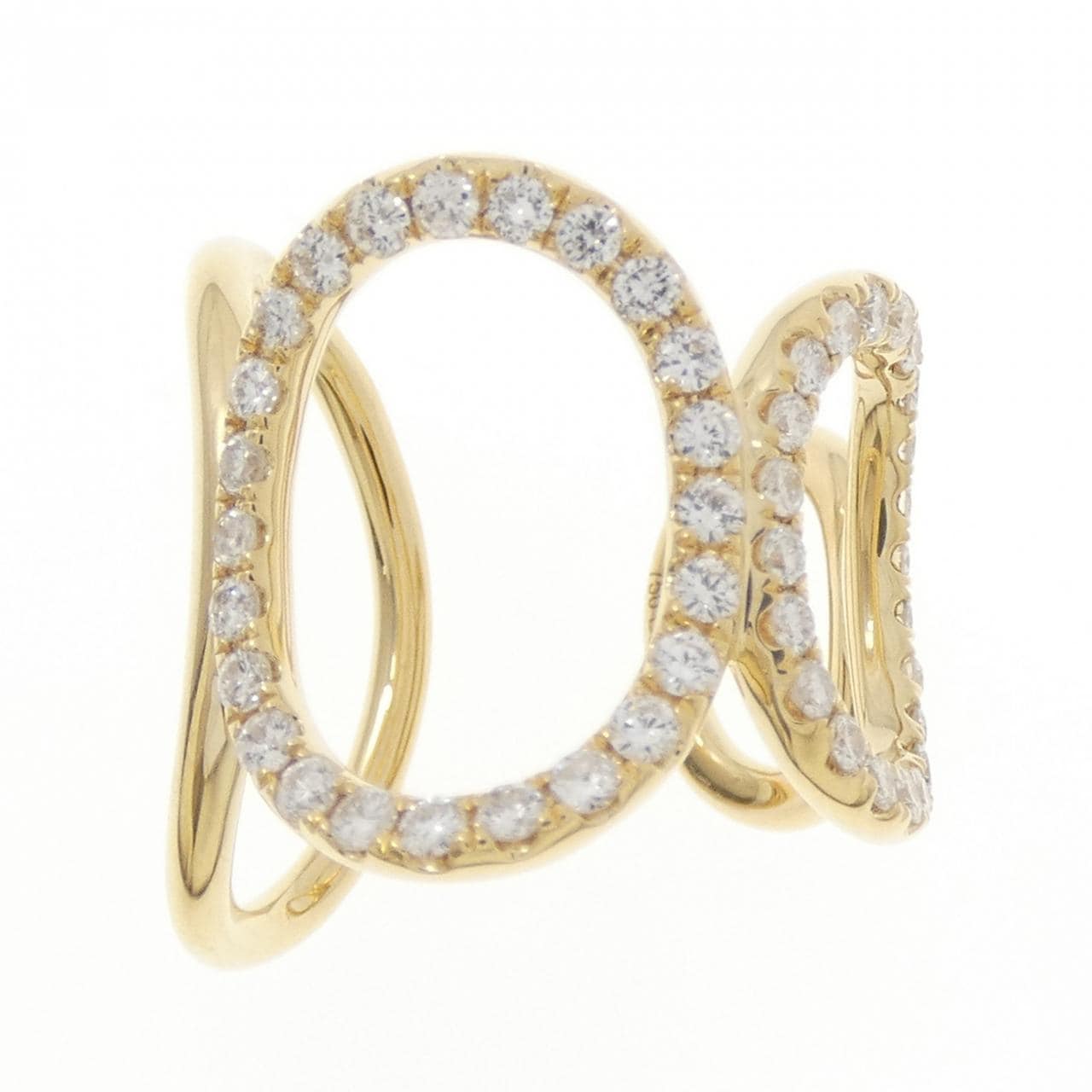 750YG ダイヤモンド リング 0.75CT