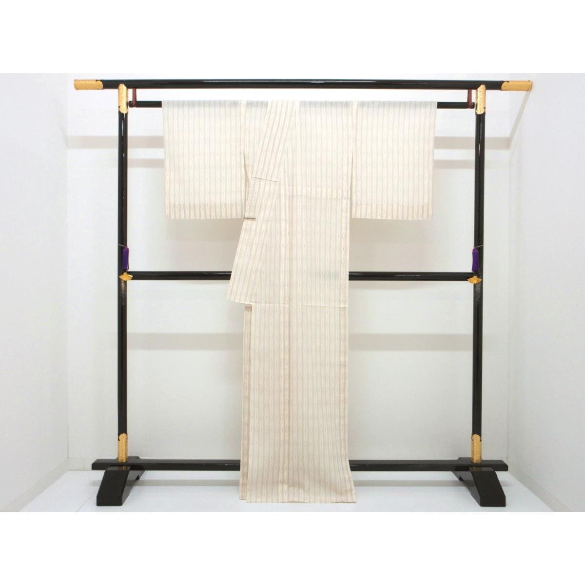 【未使用品】単衣　十日町明石ちぢみ　身幅Ｌ寸【吉澤与市】