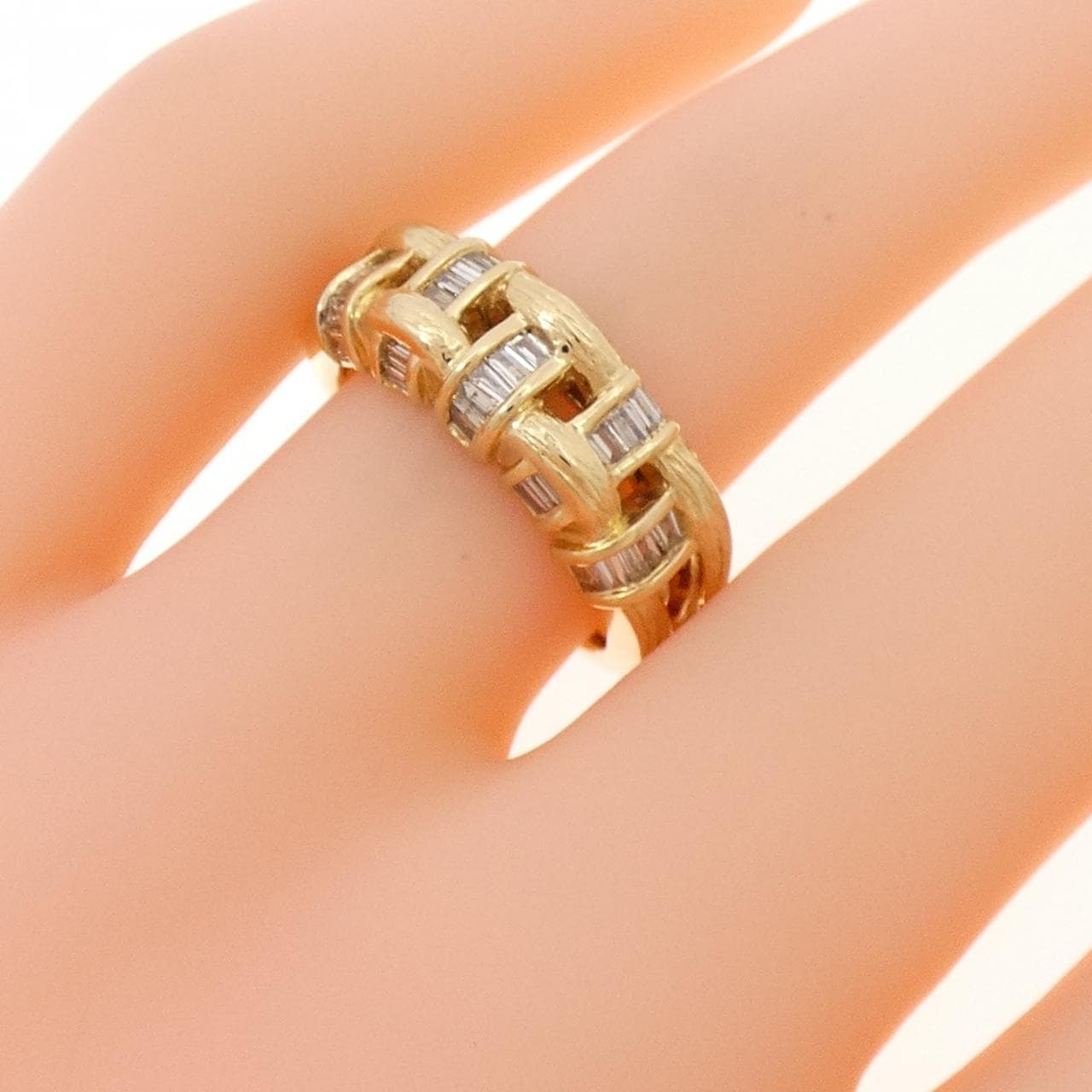K18YG ダイヤモンド リング 0.35CT