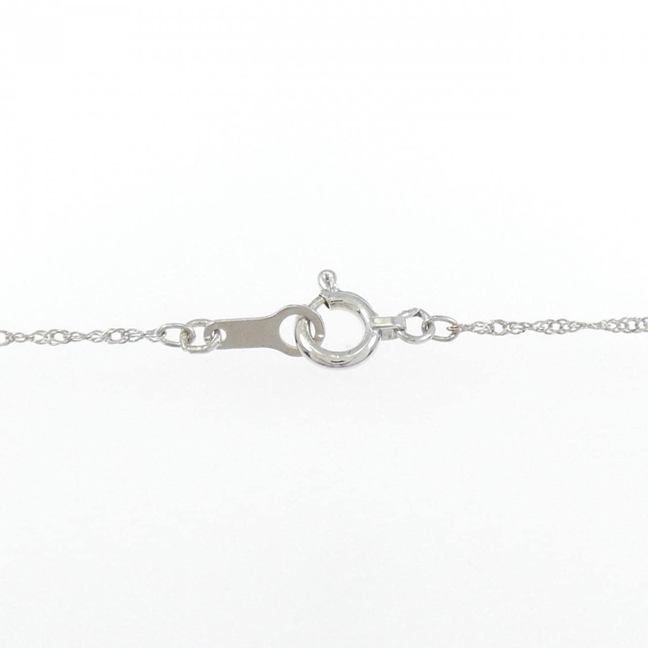K14WG クロス ダイヤモンド ネックレス 0.15CT