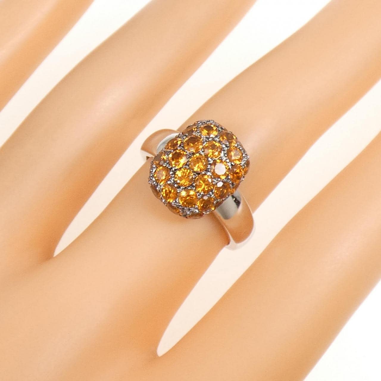 750WG/750BG ガーネット リング 2.32CT