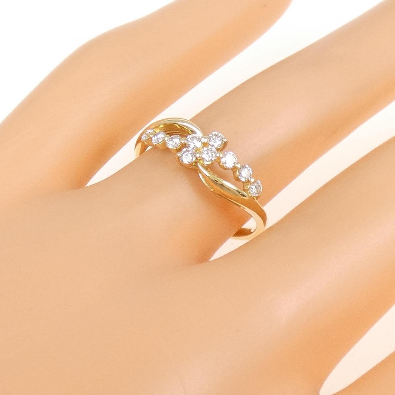 【新品】K18YG ダイヤモンド リング 0.25CT