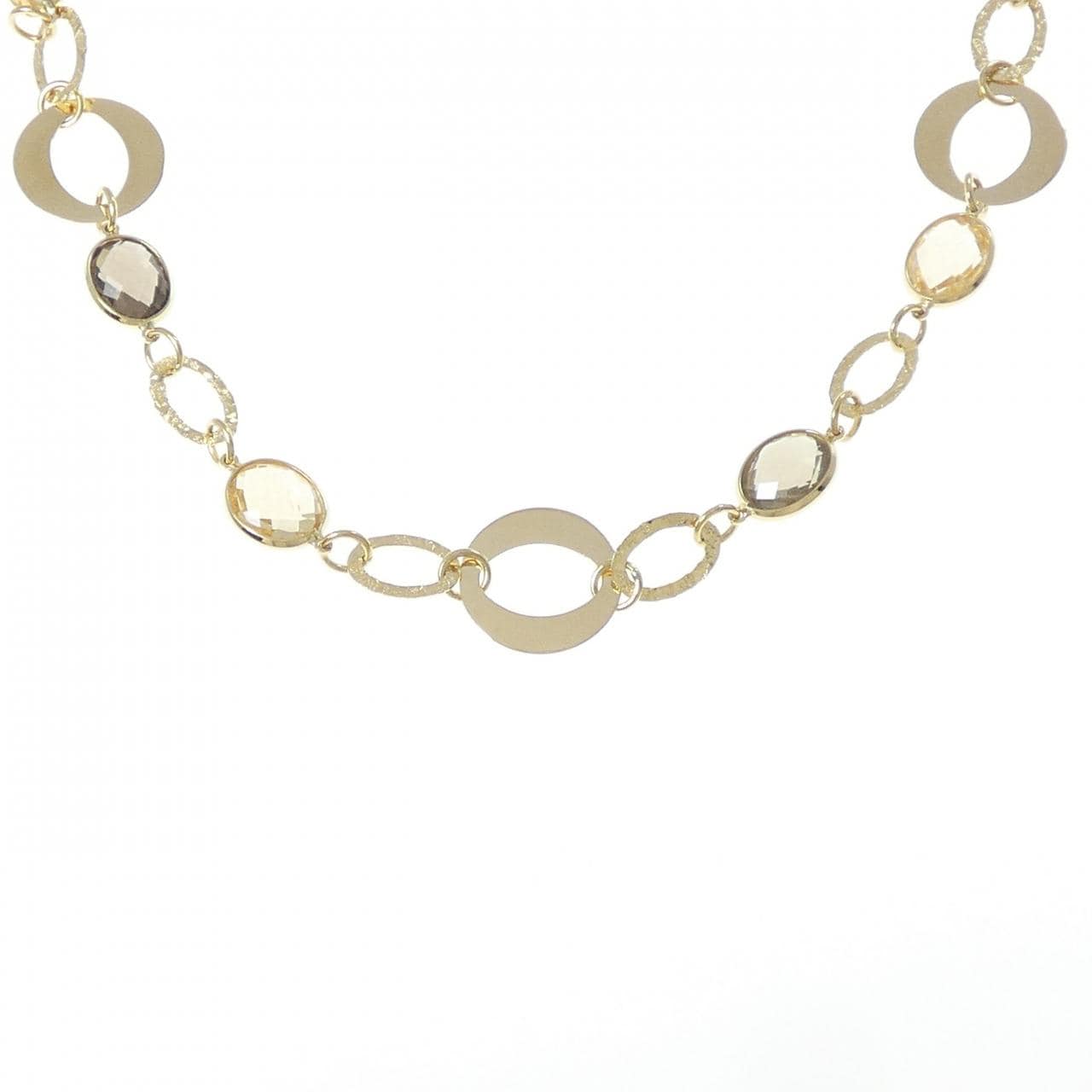 750YG シトリン ネックレス