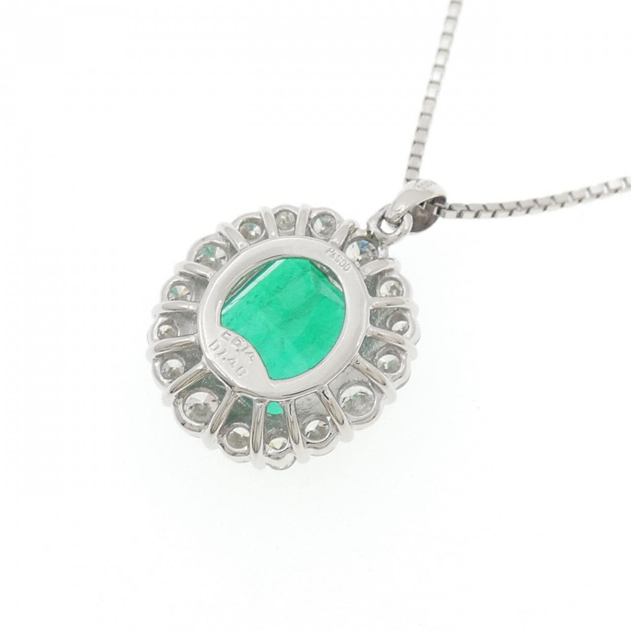 PT900/PT850 エメラルド ネックレス 6.14CT