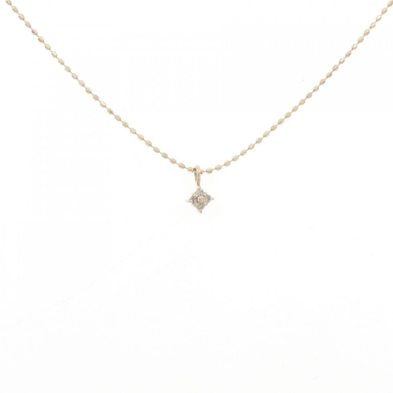 K10YG ダイヤモンド ネックレス 0.02CT