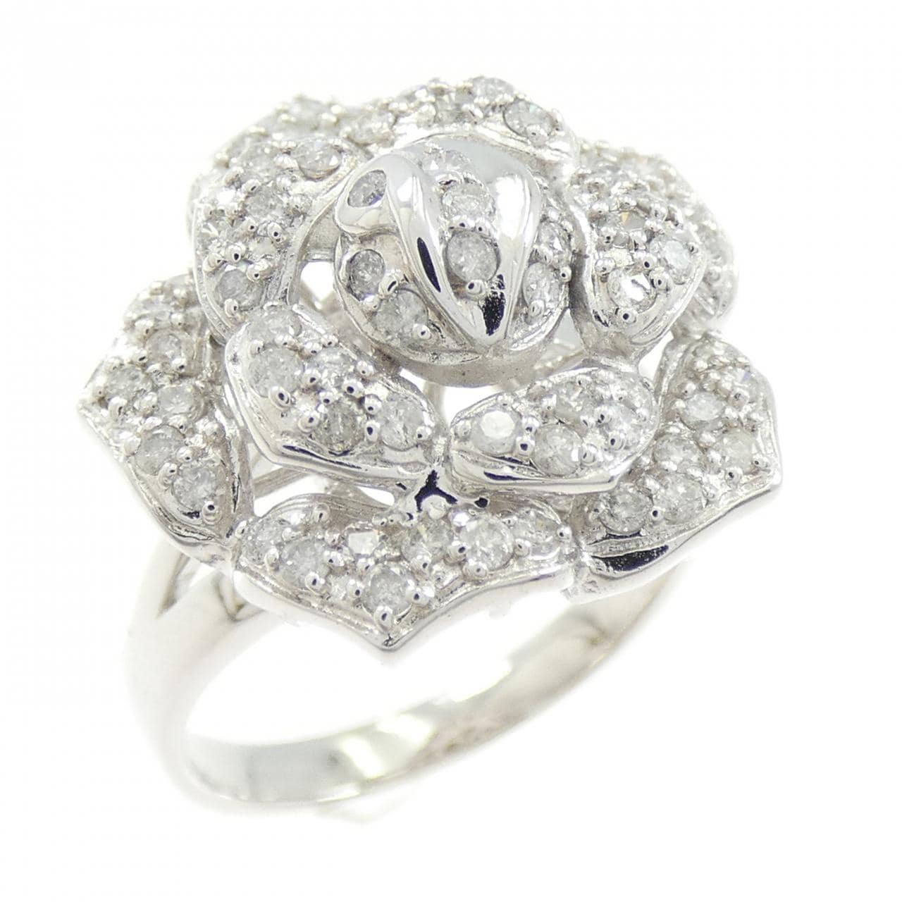 K18WG ダイヤモンド リング 0.60CT