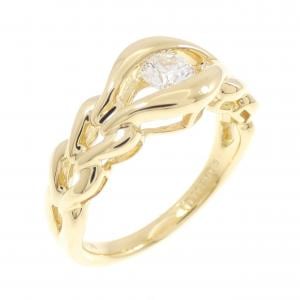K18YG ダイヤモンド リング 0.274CT