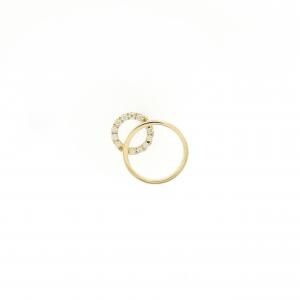 アーカー ティナオレオール ピアス 0.02CT 片耳
