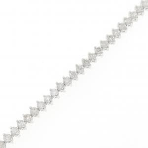 K14WG ダイヤモンド ブレスレット 3.00CT