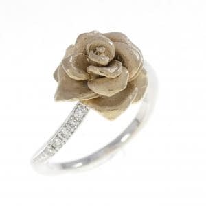 K18WG/K18YG ローズ ダイヤモンド リング 0.08CT