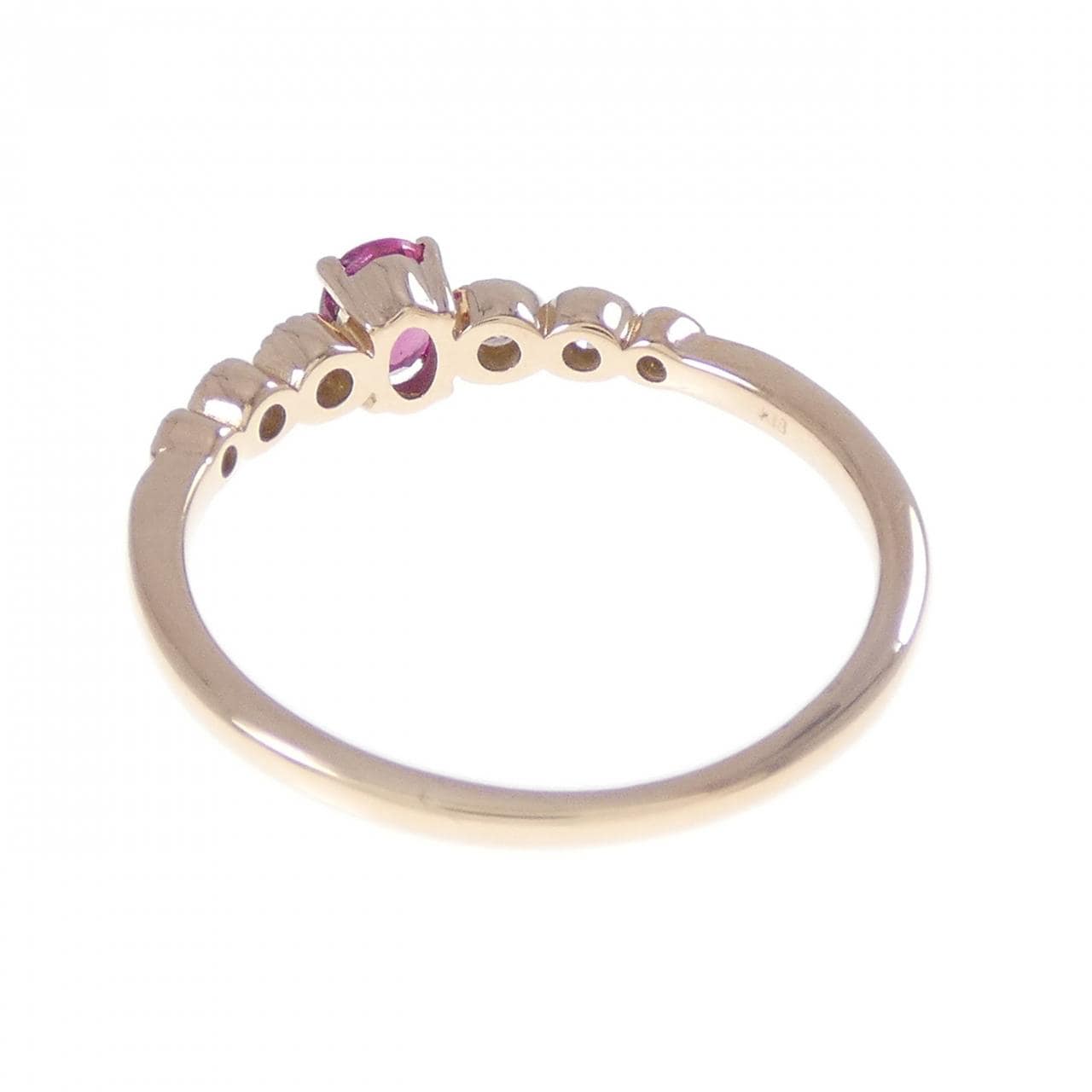K18PG ルビー リング 0.306CT