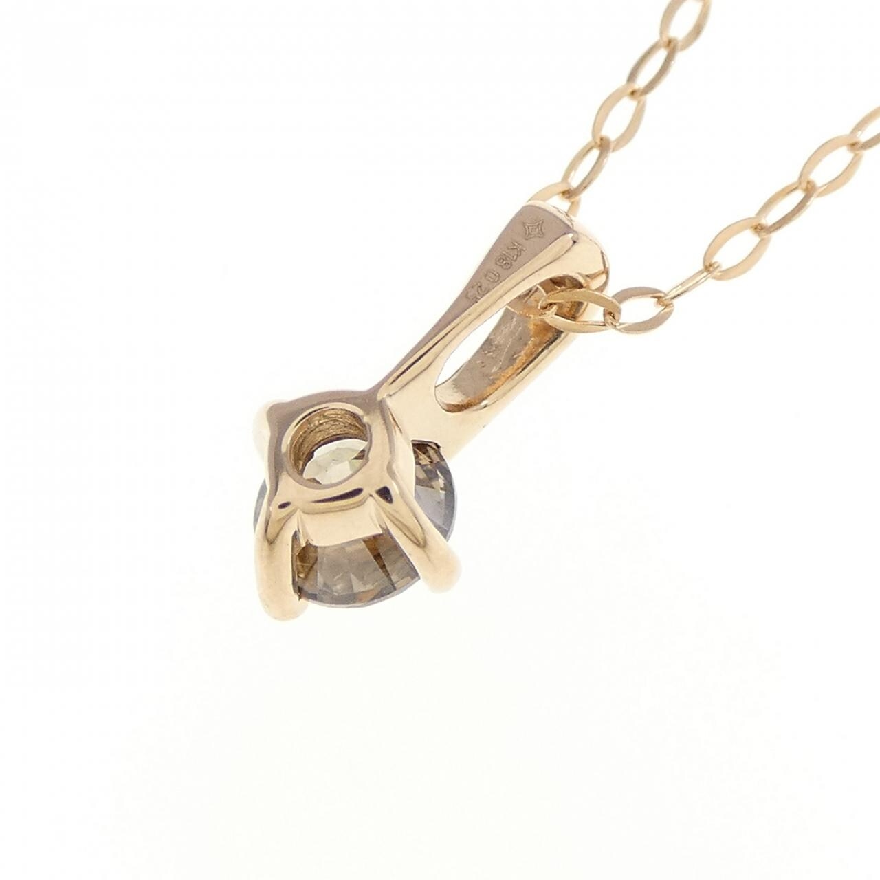 K18PG ダイヤモンド ネックレス 0.25CT
