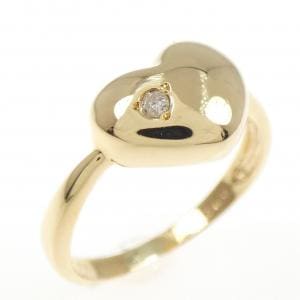 K18YG ハート ダイヤモンド リング 0.02CT
