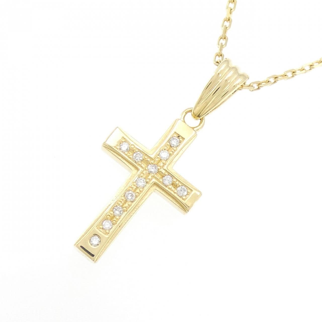 シンパシーオブソウル クロス ダイヤモンド ネックレス 0.10CT