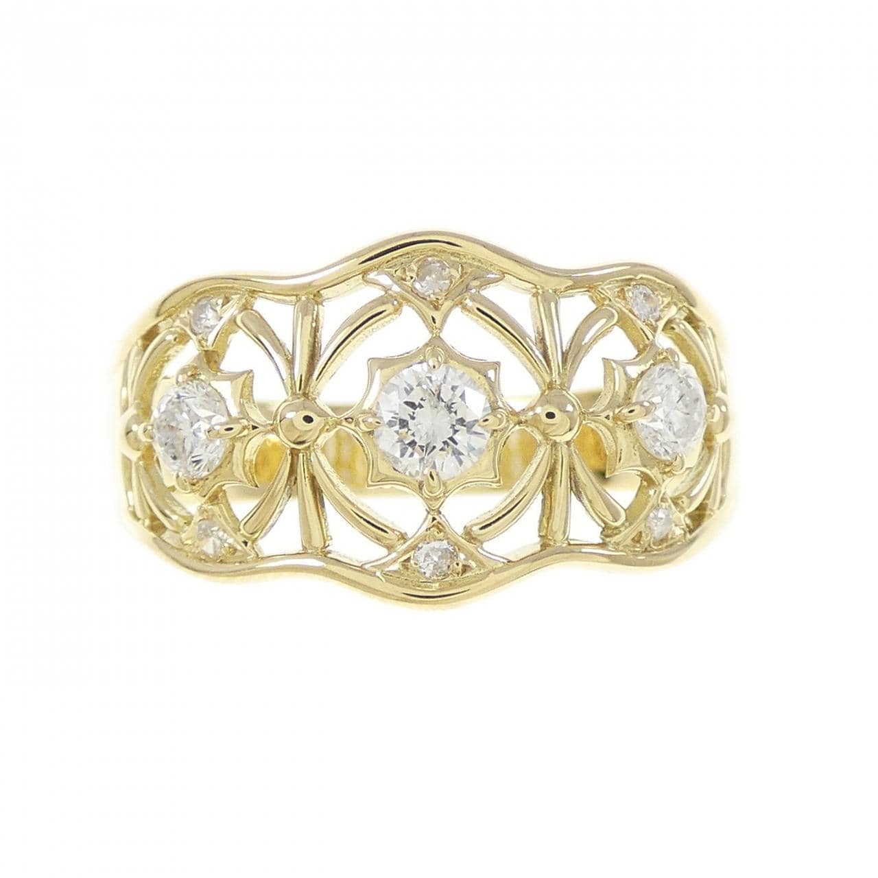 K18YG ダイヤモンド リング 0.28CT