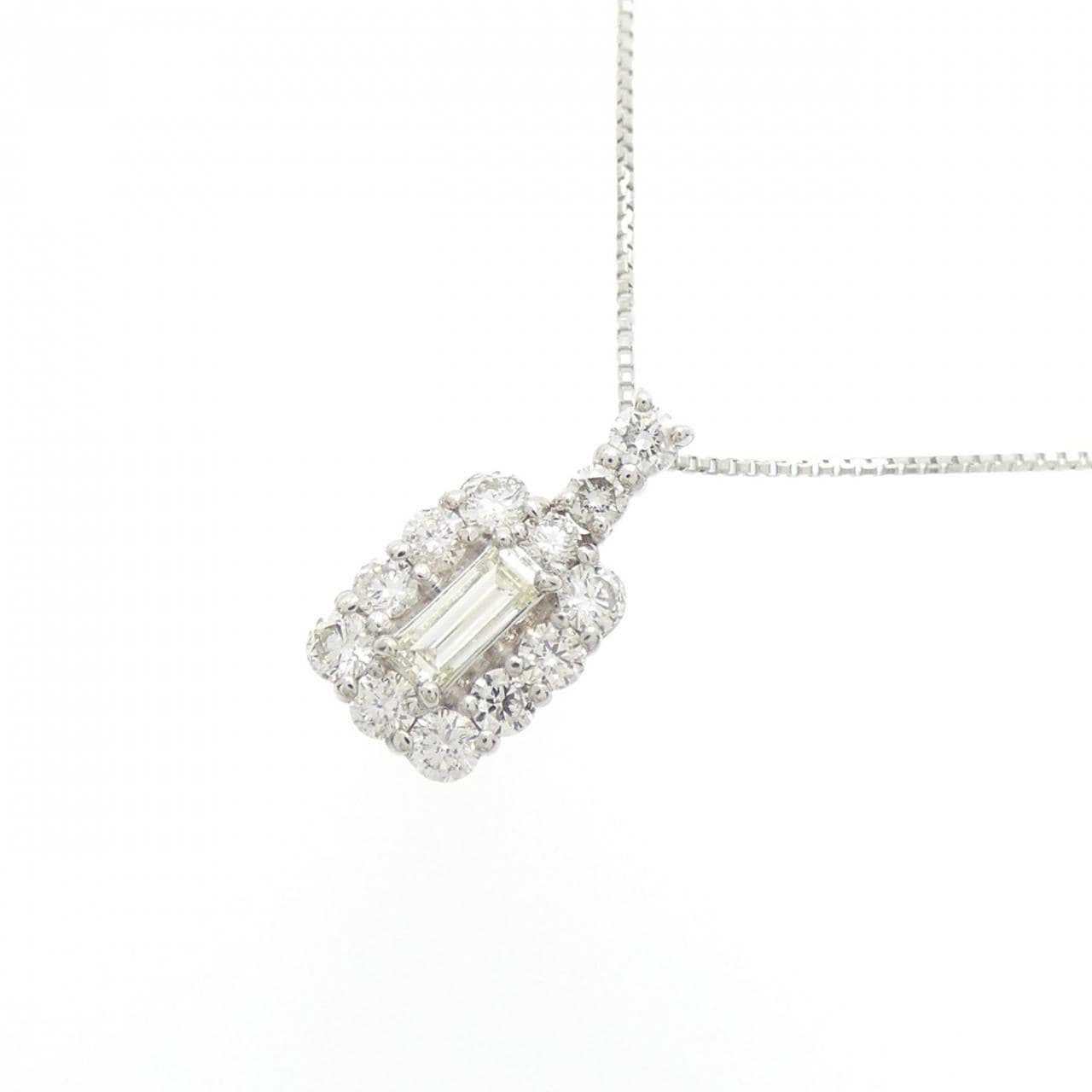 【新品】PT900/PT850 ダイヤモンド ネックレス 0.50CT