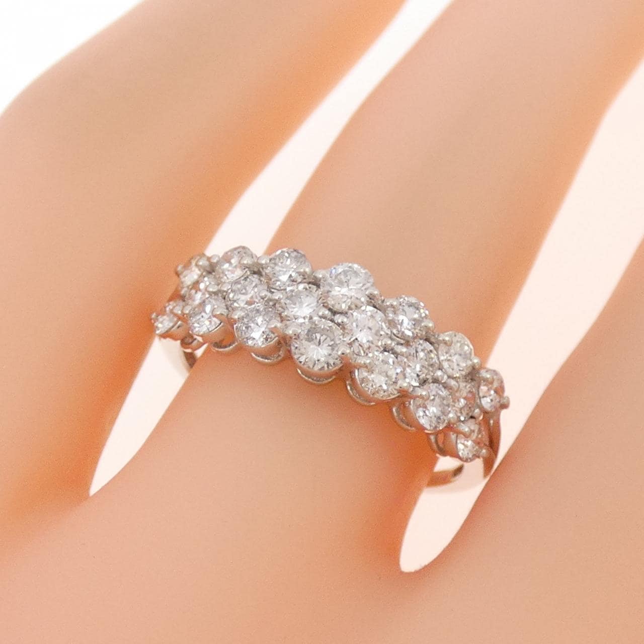 K18WG ダイヤモンド リング 1.00CT