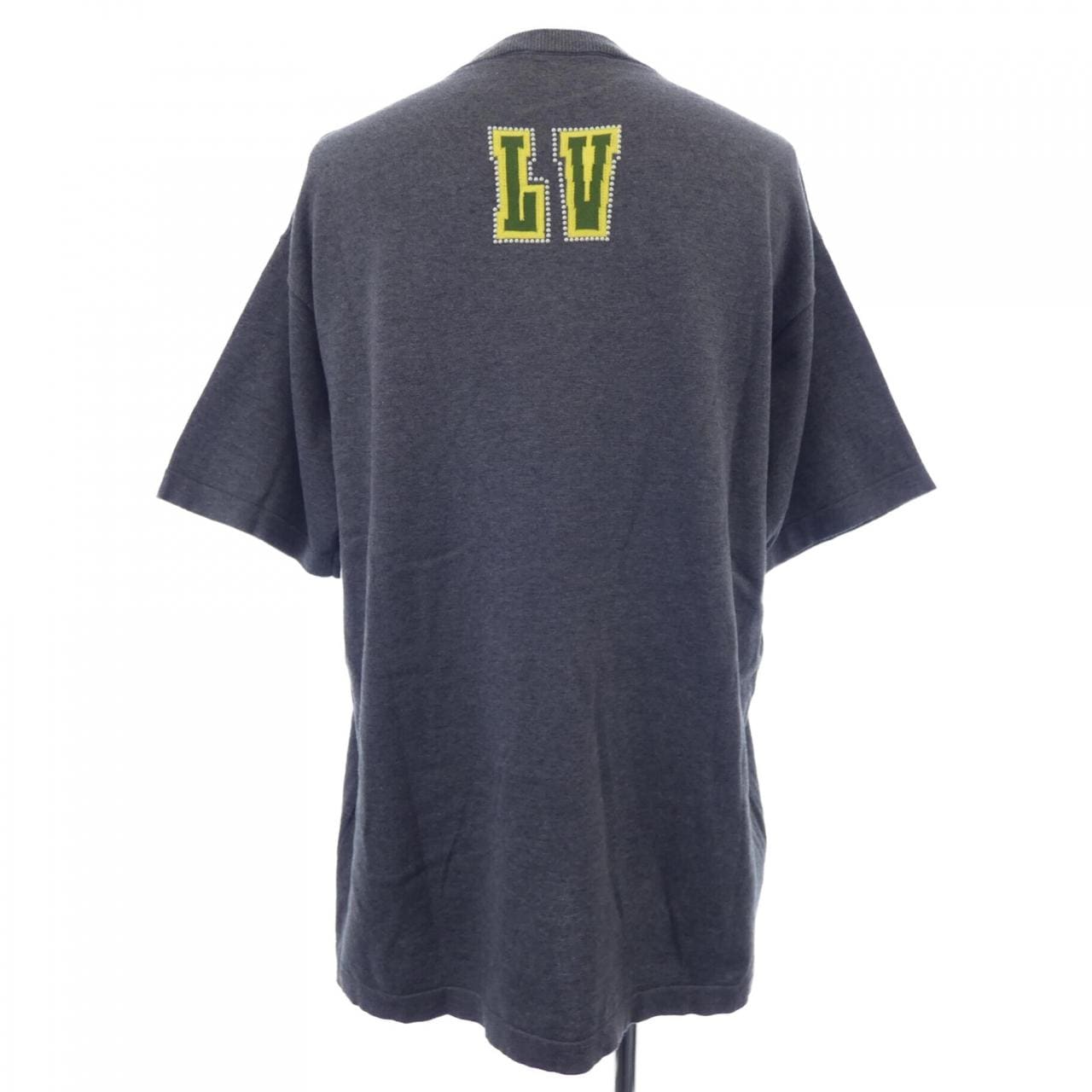 LOUIS VUITTON缀饰短袖棉质圆领针织衫 (HSN15WAUR)